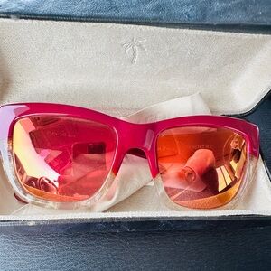 Pink and Gold Sparkle Sunday Somewhere Sunglasses